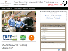 Tablet Screenshot of flooringincharleston.com